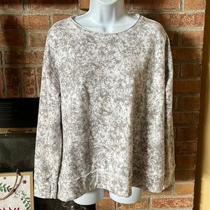 Rachel Hollis Gray Marbled Cozy Sweatshirt